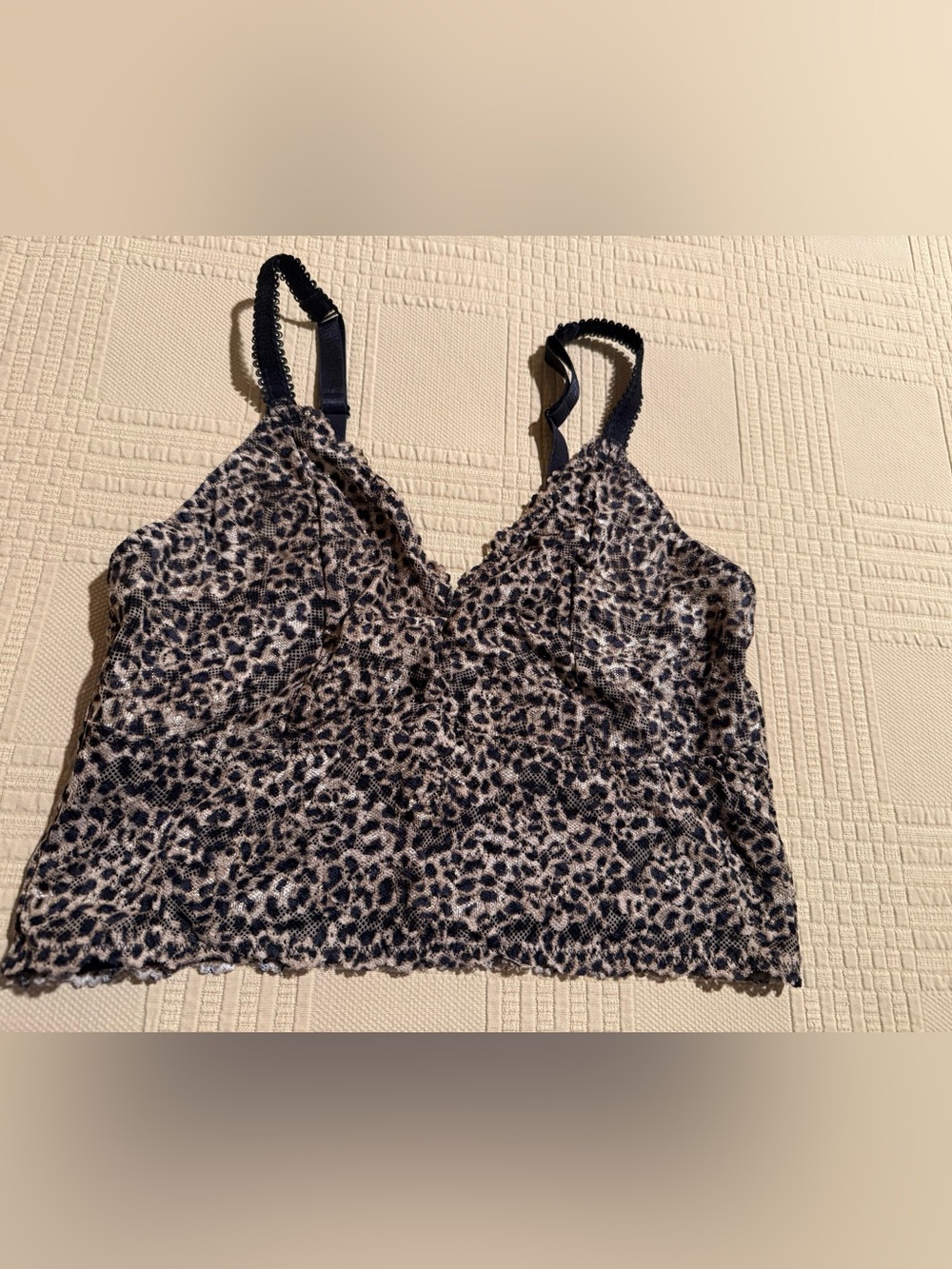 Torrid Unlined Lace Bralette Chee Leopard Size 0 NWOT